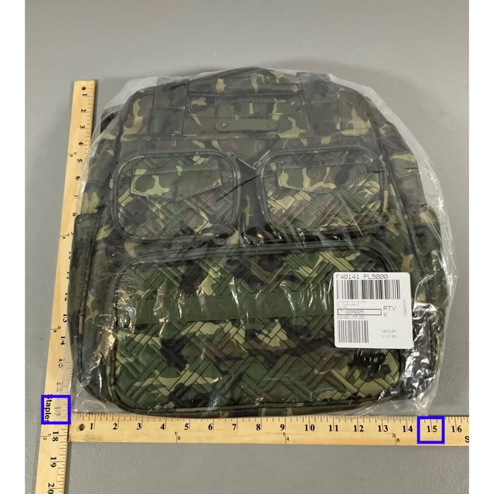 Lug Puddle Jumper LE Convertible Tote Bag, Unisex Camo Green - Ideal for Travel, - Picture 3 of 7